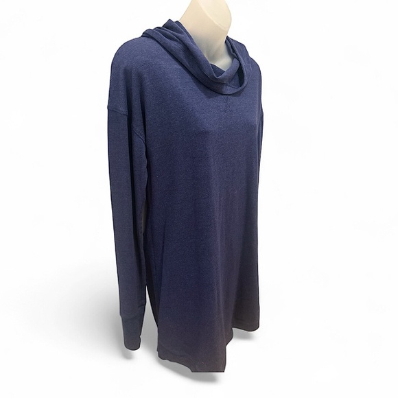 Tek Gear Cowl Neck Sweatshirt Athleisure Sweatshirt Dress Blue Medium M - Picture 2 of 3